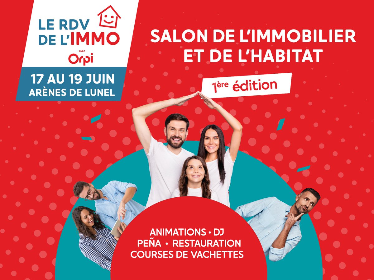 CaissepargneLR's tweet photo. [ #SaveTheDate ]
Vous avez des questions #CréditImmo ou vous souhaitez être accompagnés dans la réalisation de votre projet ? Retrouvez les équipes de la @CaissepargneLR
 au Salon de l'Immobilier de #Lunel, du 17 au 19 Juin ! 
+ d'infos ➡ https://t.co/woOq7Xlp7x
#Proximité #Pub https://t.co/MwMHsbYBmS
