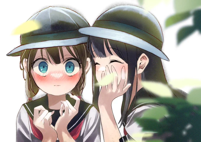 ひそひそ
#創作百合 
