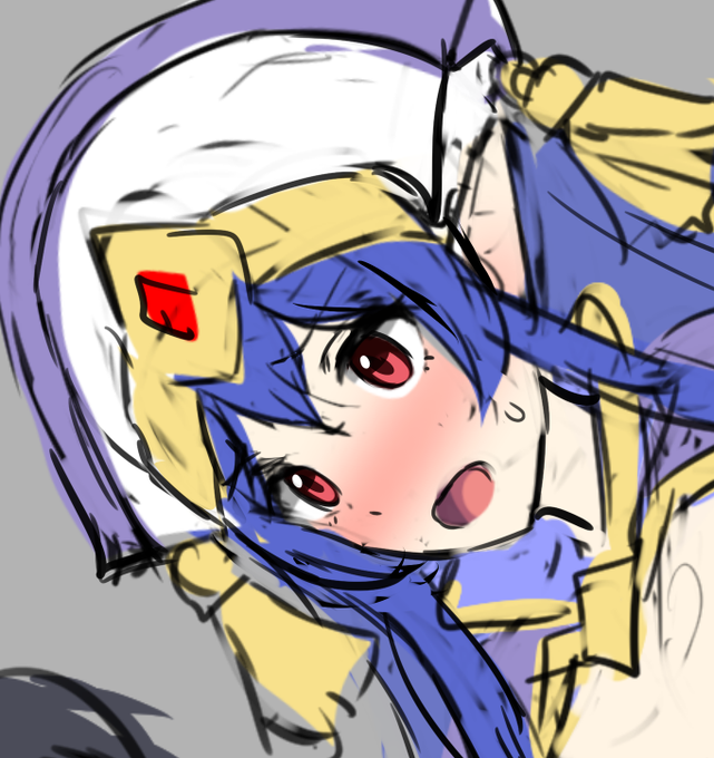 FANBOX限定イラスト、カラーラフまで進行。17日中の完成とアップ目指していますが、とりあえず今晩の時点では線画～下塗り調整までを目標に。 