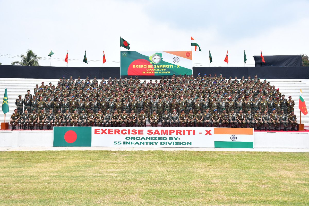 The 12 day long joint military exercise between India and Bangladesh ‘Sampriti’ ... - Kannada News