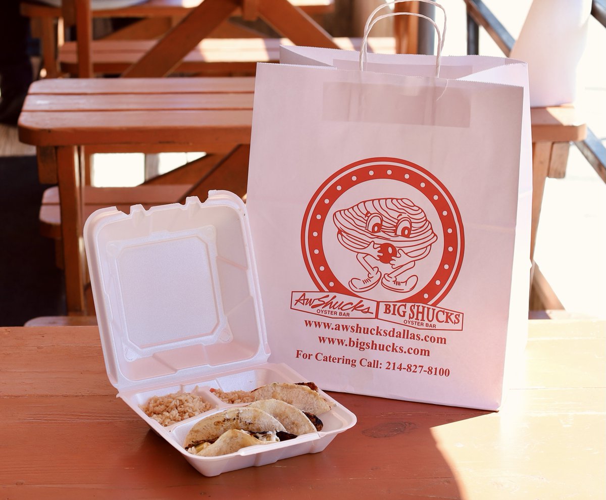No time to dine? No problem! Get your Shucks fix for pickup or delivery. #shucksdallas