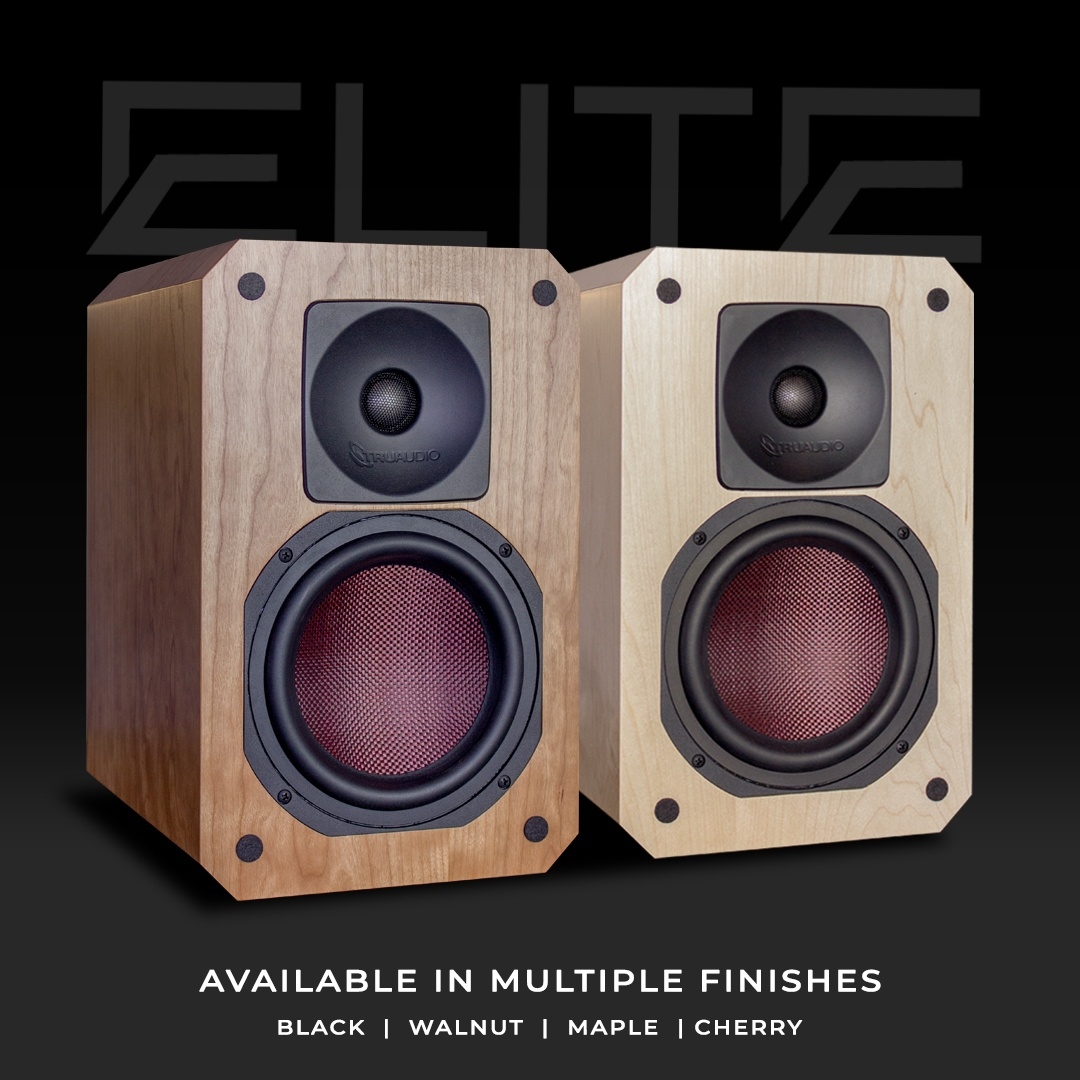 TruAudio's tweet photo. The Elite Series Cabinet Speakers are available in multiple finishes - let your speakers disappear in a dark home theater, or let their design shine with custom wood finishes!
▪️
#truaudio #speakers #homeaudio #audiophile #streaming #smarthome
#hometheater #hometheatre #movies https://t.co/Xq0d7W0QyH