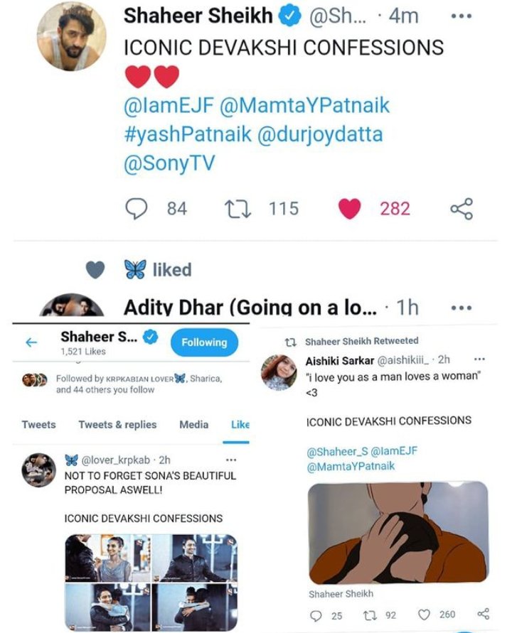 mrandmrsobhodro's tweet photo. Last year this day.
Shaheer noticed the trend.. Tweeted and even tagged Eri! 😭🧡🥺🧿🍀
The utterly special moment🥺

ICONIC DEVAKSHI CONFESSIONS https://t.co/gNqkXNxzCk