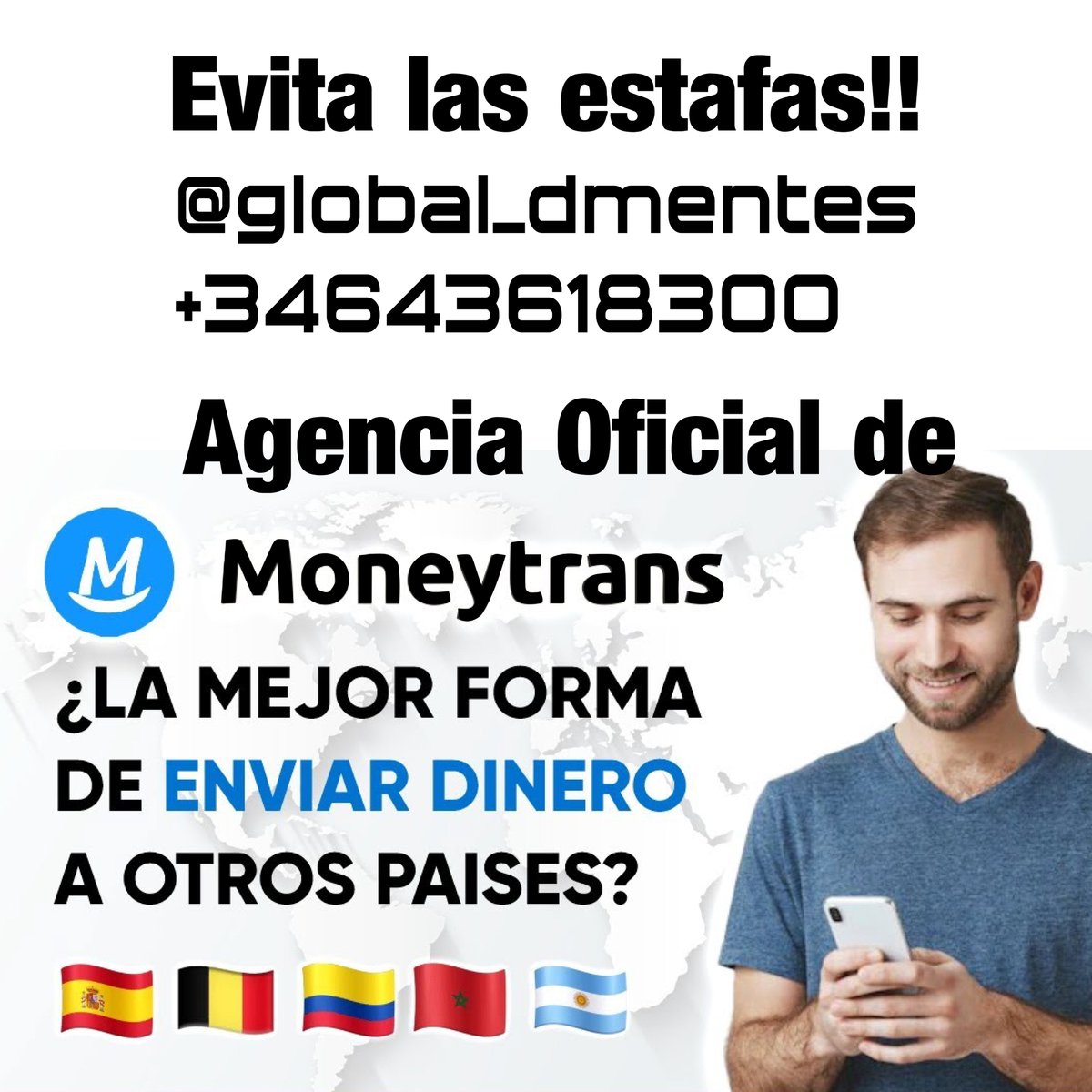 globaldmentes's tweet photo. Excelentes noticias!!! Si aun no te has enterado, desde Junio comenzamos a ofrecer servicios de #envío de #remesas como agentes oficiales de #moneytrans Estamos en #Alboraya #Valencia y tambien online. Te esperamos. #dinero #ahorro #trasferencias https://t.co/XTo9EBvbYx