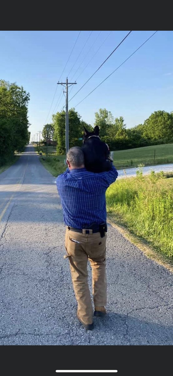 LeeBrake's tweet image. Just me walking my dog. Nothing to see here.