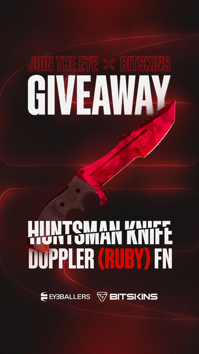 EYEBALLERS (@eyeballers) on Twitter photo We are so thankful for the tremendous support we have received with the re-launch of Eyeballers that we want to give something small back to the community.
For your chance to win this EYE-matching knife, follow us and <a href="/BitSkinsCom/">BitSkins | Buy and Sell CS2 skins</a> - and retweet this tweet. #EYEBALLERS We are so thankful for the tremendous support we have received with the re-launch of Eyeballers that we want to give something small back to the community.
For your chance to win this EYE-matching knife, follow us and <a href="/BitSkinsCom/">BitSkins | Buy and Sell CS2 skins</a> - and retweet this tweet. #EYEBALLERS