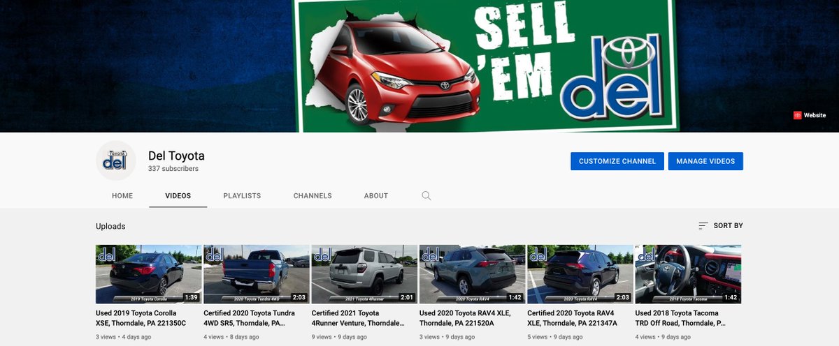DelToyotaPA's tweet photo. Give our YouTube channel a follow to watch walk around videos of our vehicles and get service tips from our service department! https://t.co/alMLala4Xx. https://t.co/imllryeYW0