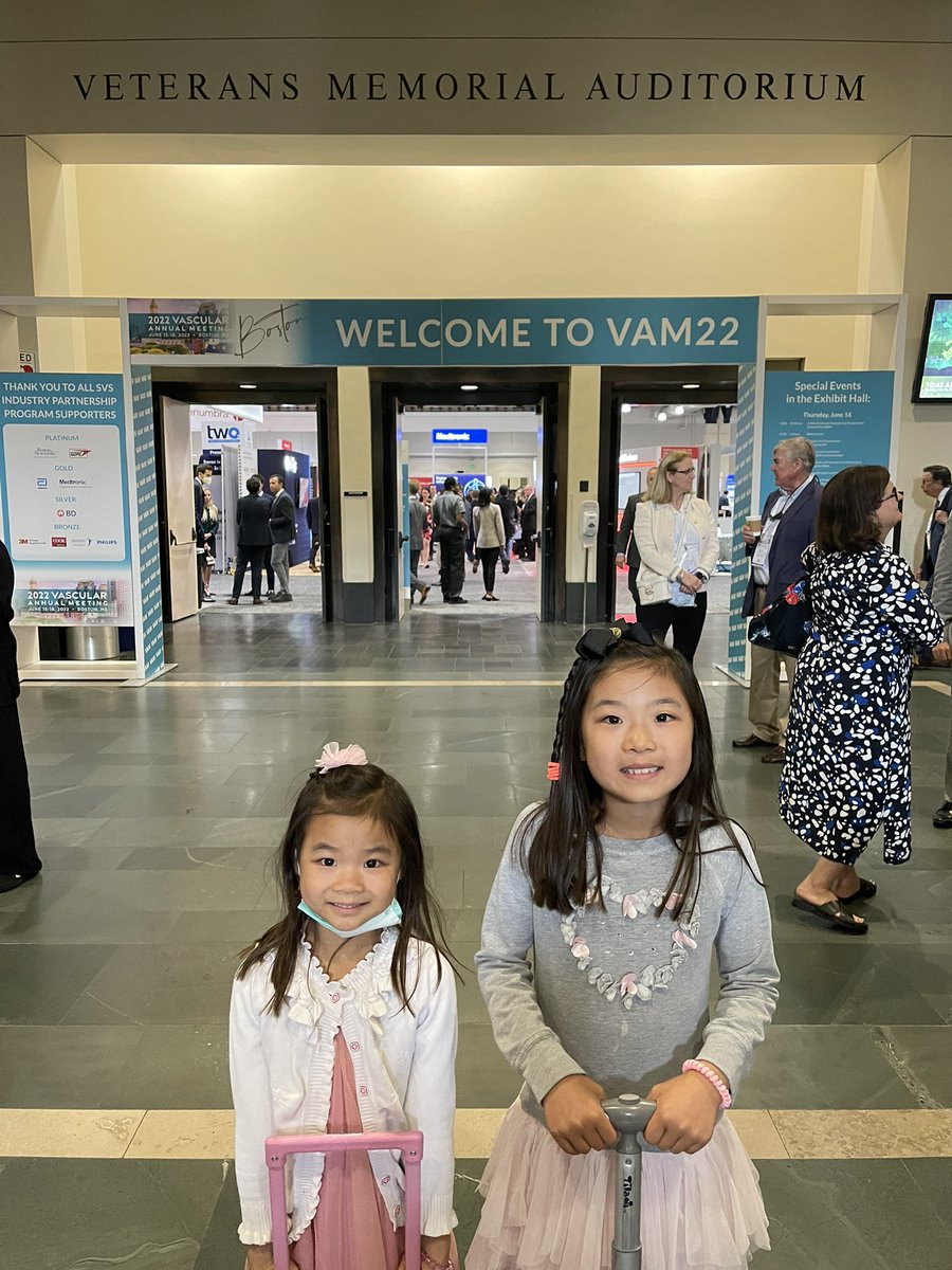 Sharon_Kiang_MD's tweet photo. Starting them young. @Roger_Tomihama @VascularSVS They get their turn @SIRspecialists tomorrow with Daddy. #smallvessels #followmommytowork #Ilooklikeasurgeon #theycanbeanything #VAM22 #Boston https://t.co/ObUMoRn7De