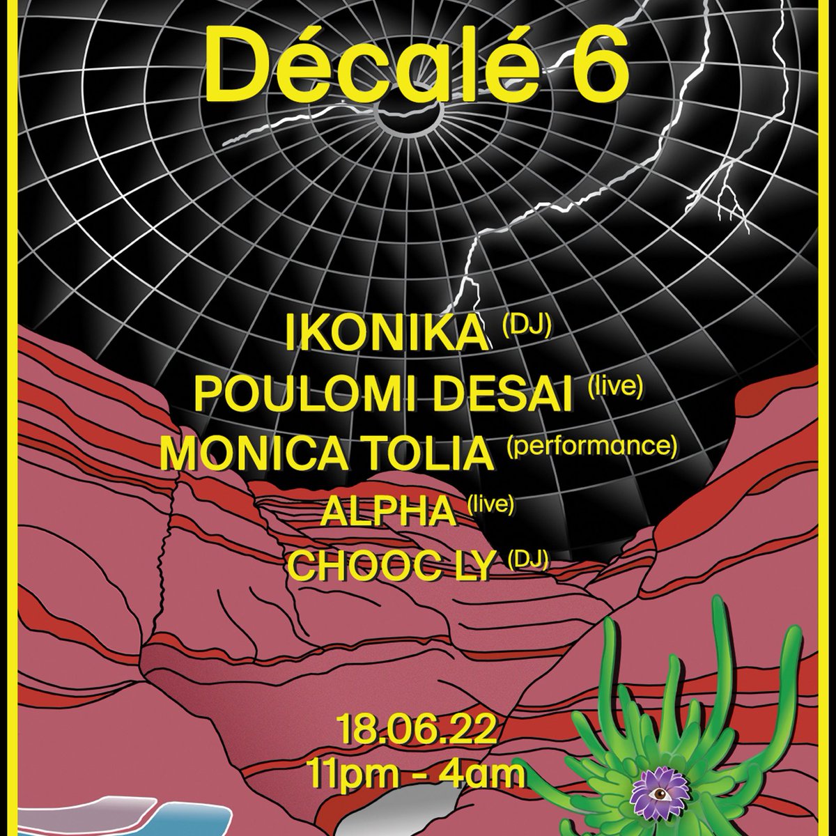 💥MUSICALLY ADVENTUROUS, EXPERTLY MIXED, ALWAYS IN THE GROOVE @ikonika DJing @ Décalé 6 this Saturday 18 June //alongside: POULOMI DESAI @PoulomiDesai (live) MONICA TOLIA (live) ALPHA @ADuffau (live) CHOOC LY @ChoocLy (DJ) Venue: @Space_289 Tickets ra.co/events/1538455…