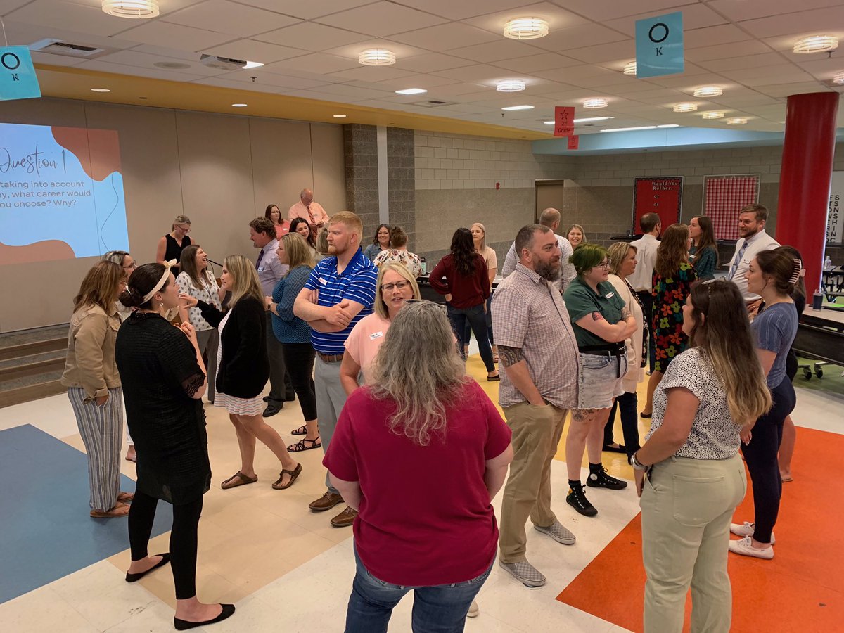 EudoraSchools's tweet photo. Icebreaker time! #EudoraProud https://t.co/PTrUpCUm61