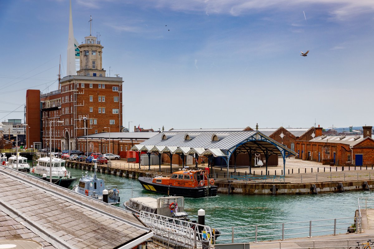 Associated British Ports (ABP) pilot vessel Hamwic makes a rare visit to the North Camber, Portsmouth Harbour. Pictured 16/06/22