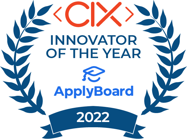 CIXCommunity's tweet photo. Applyboard Named CIX’s 2022 'Innovator of the Year' @ApplyBoard #Innovator #CanadianSuccess https://t.co/5hIAAuuz78 https://t.co/S7owguzsb3