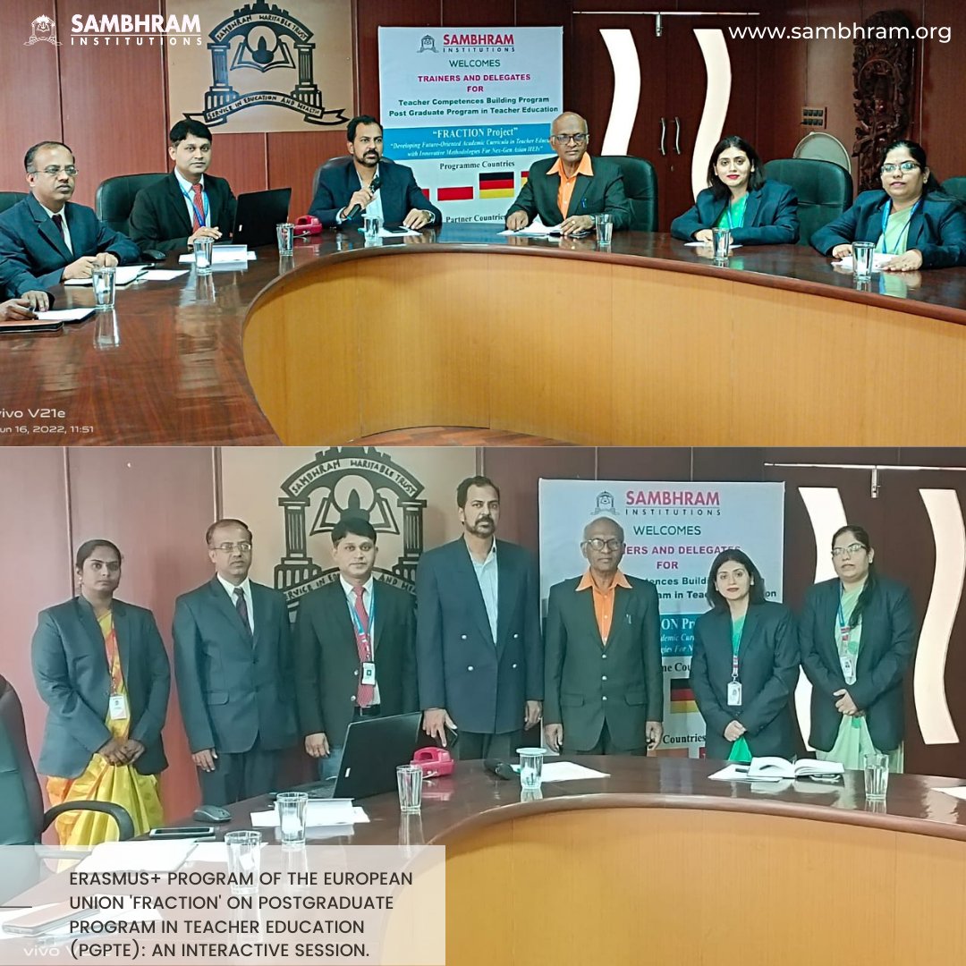 Erasmus+ Program of the European Union 'Fraction' on Postgraduate Program in Teacher Education (PgPTE): An Interactive Session.