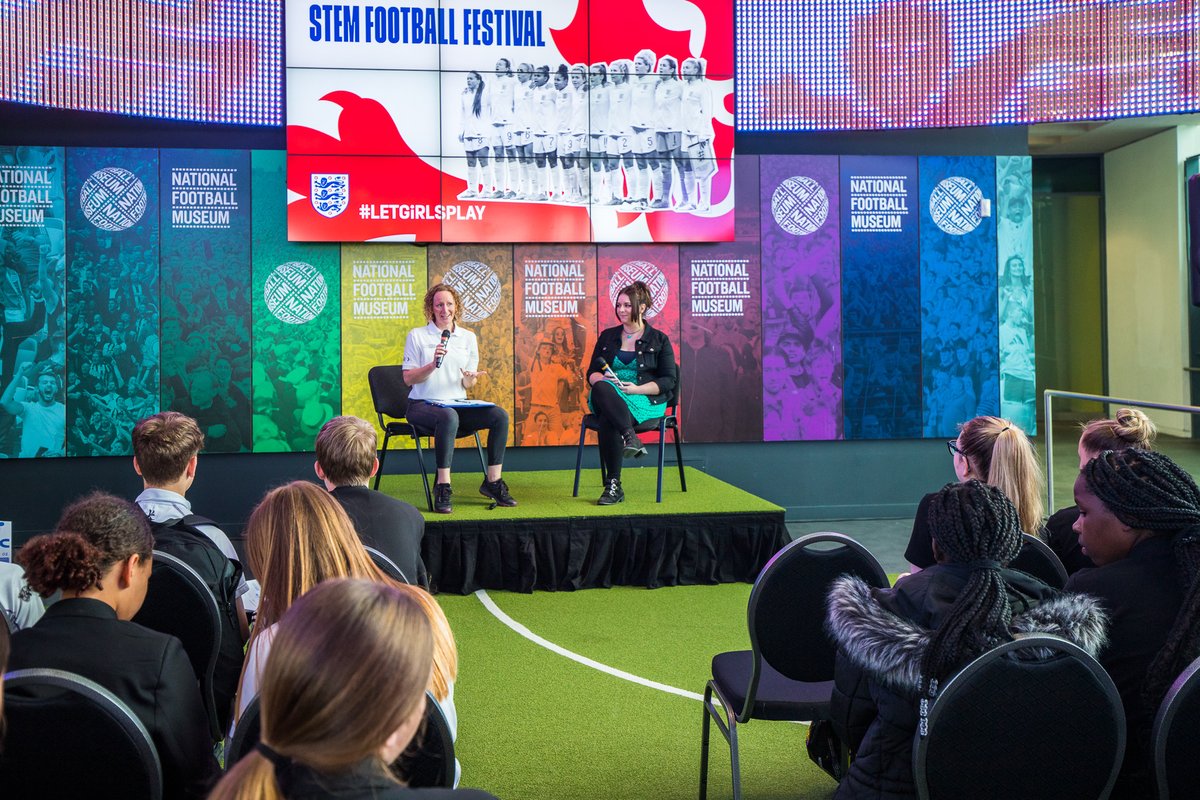 STEM__Crew's tweet photo. It's #NationalSchoolSportWeek and we're continuing our journey around the UK, hosting @STEM_Crew Football Festivals wherever we go. ⚽️

Fancy free resources (ft. @lionesses) to help you teach maths, biology and physics through football? Look no further: https://t.co/sOvUbQT6fW https://t.co/q2CEJVhYv1
