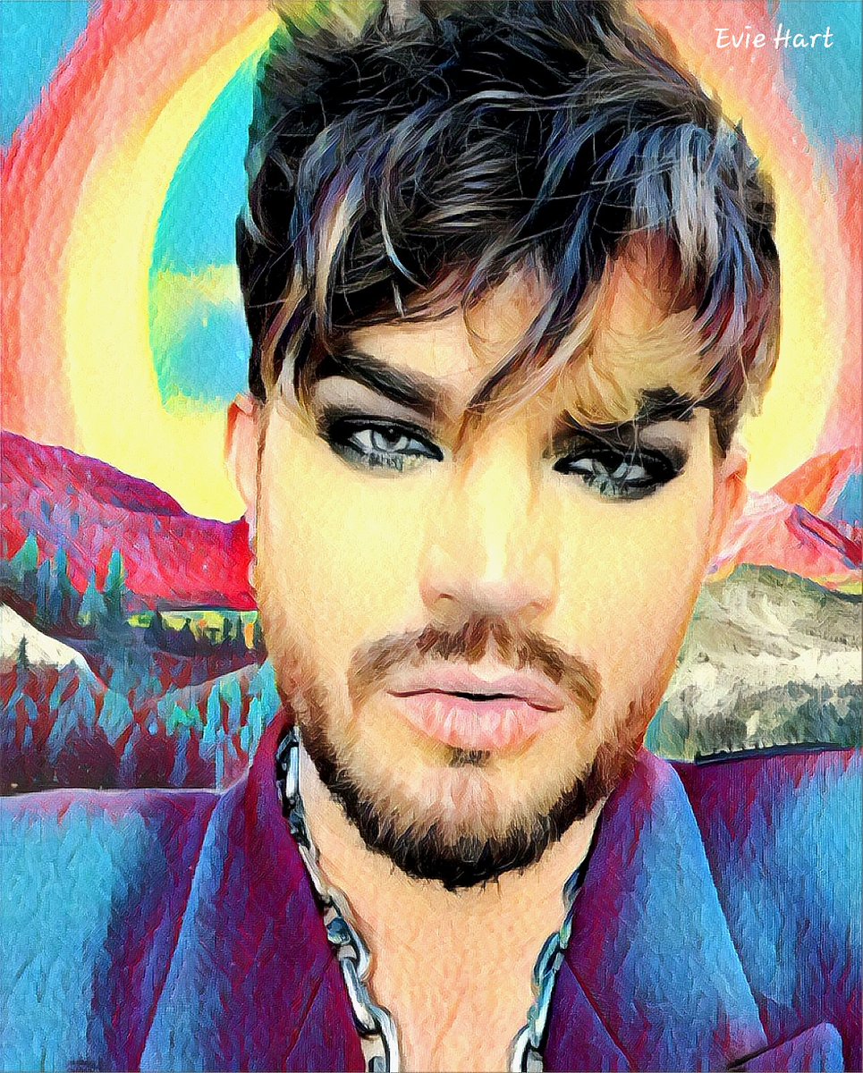 Rainbow fan art. Happy Pride Month everyone. #Adamlambert