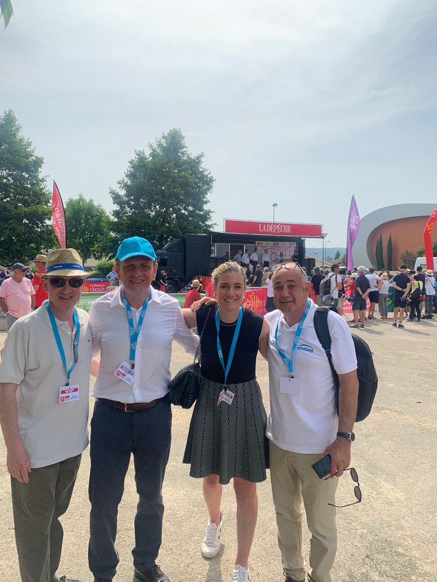 Sur la ⁦<a href="/RouteOccitanie/">La Route d'Occitanie-CIC</a>⁩ ⁦<a href="/ENGIEgroup/">ENGIE</a>⁩ partenaire heureux  de retrouver ⁦<a href="/babathl/">Brunet Elisabeth</a>⁩ maire adjointe aux sports ⁦<a href="/MairieTarbes/">Mairie de Tarbes</a>⁩ ⁦<a href="/SergeCaramante/">Serge CARAMANTE</a>⁩ ⁦<a href="/jjbascoul/">Jean Jacques Bascoul</a>⁩ #AuxCoeursDesTerritoires