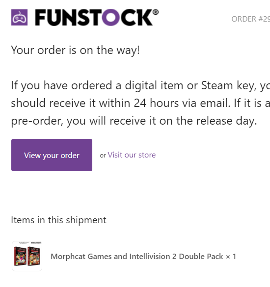 ianhobbies's tweet photo. #MorphcatGames and Intell Collection 2 on its way now! Cheers @FunStockGames @evercaderetro #Evercade https://t.co/VmnrFuDLx9