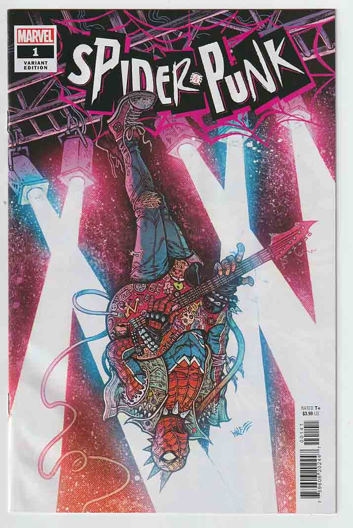 #SpiderPunk #1 (2022) Variant #MariaWolf Cover & #JustinMason Pencils, #CodyZiglar Story, 1st appearance of #RiotHeart, Earth-138's version of Ironheart &