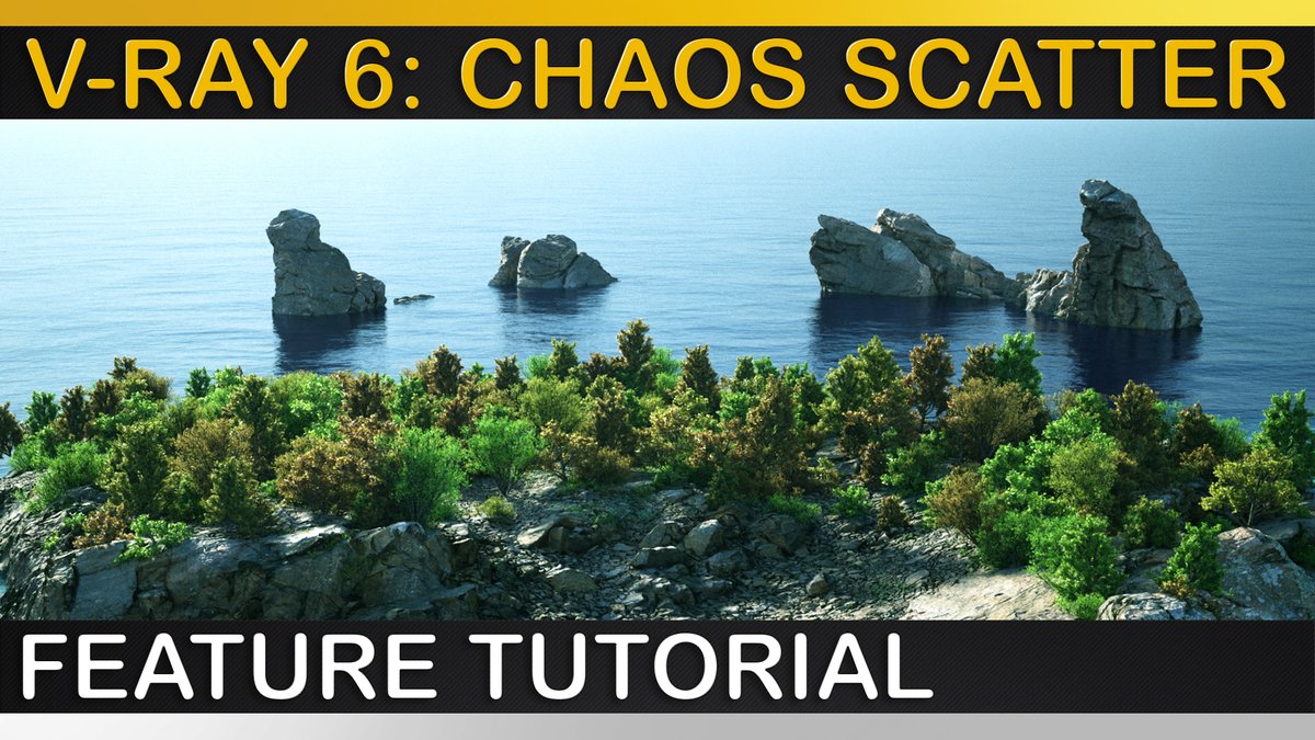 New CHAOS SCATTER Feature in #vray6 from #chaosgroup for #3dsMax 
Click HERE:
youtu.be/gbGzVYHka9c

#vfxartist #cgart #art #rendering #artwork #artists #myvray5 
@ChaosGroup