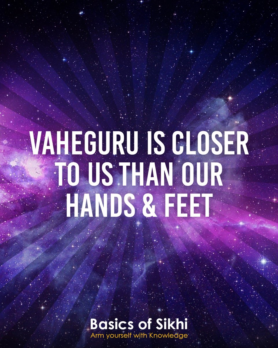 everythings_13's tweet photo. You are never truly alone.

There is only a thin veil between us truly experiencing Vaheguru (God), and all that veil is made up of is ego.

That feeling you get when you recite the Guru's Shabad is one of the ego being destroyed and your true self being manifested. https://t.co/9apC9FAY87