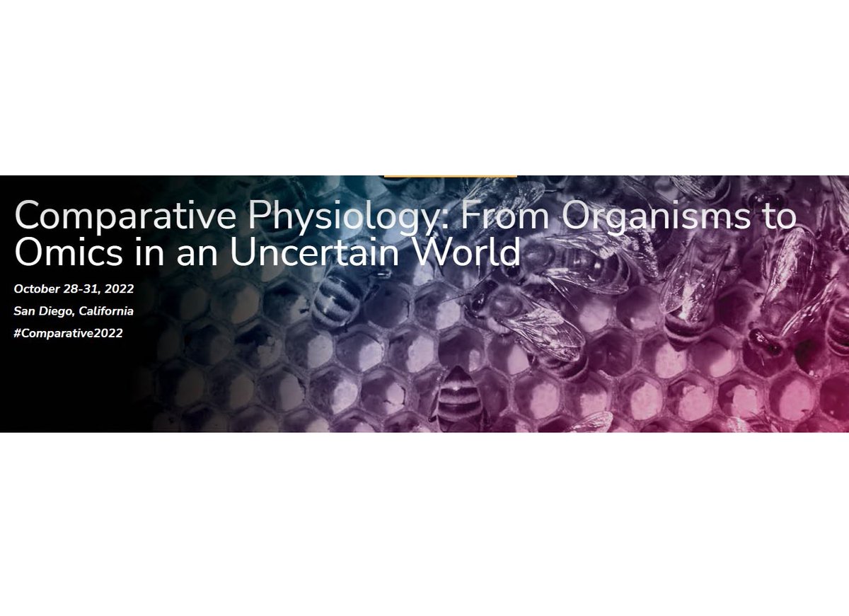 J_Exp_Biol's tweet image. JEB is looking forward to seeing as many of you as possible at the APS Comparative Physiology meeting #Comparative2022: From Organisms to Omics in an Uncertain World in San Diego, CA, October 28-31, so make sure you submit your abstract by 24 June.
physiology.org/professional-d…