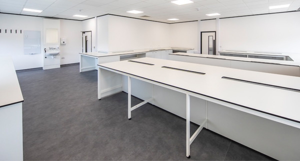 Klick_Labs's tweet photo. What budget is required for a lab #fitout? 
Early identification of the precise brief &amp; adding flexibility can result in long term savings.
View our latest blog for example costs &amp; what to consider
https://t.co/EawQNTAFaJ
#labdesign #laboratory #researchanddevelopment #trespa https://t.co/gMcwYYevQJ