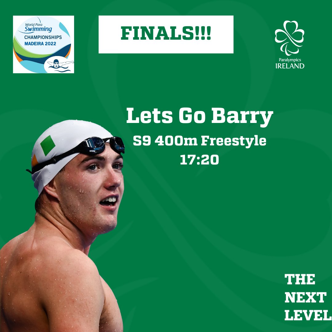 Swim Ireland on Twitter "RT ParalympicsIRE 428.73 for Barry who