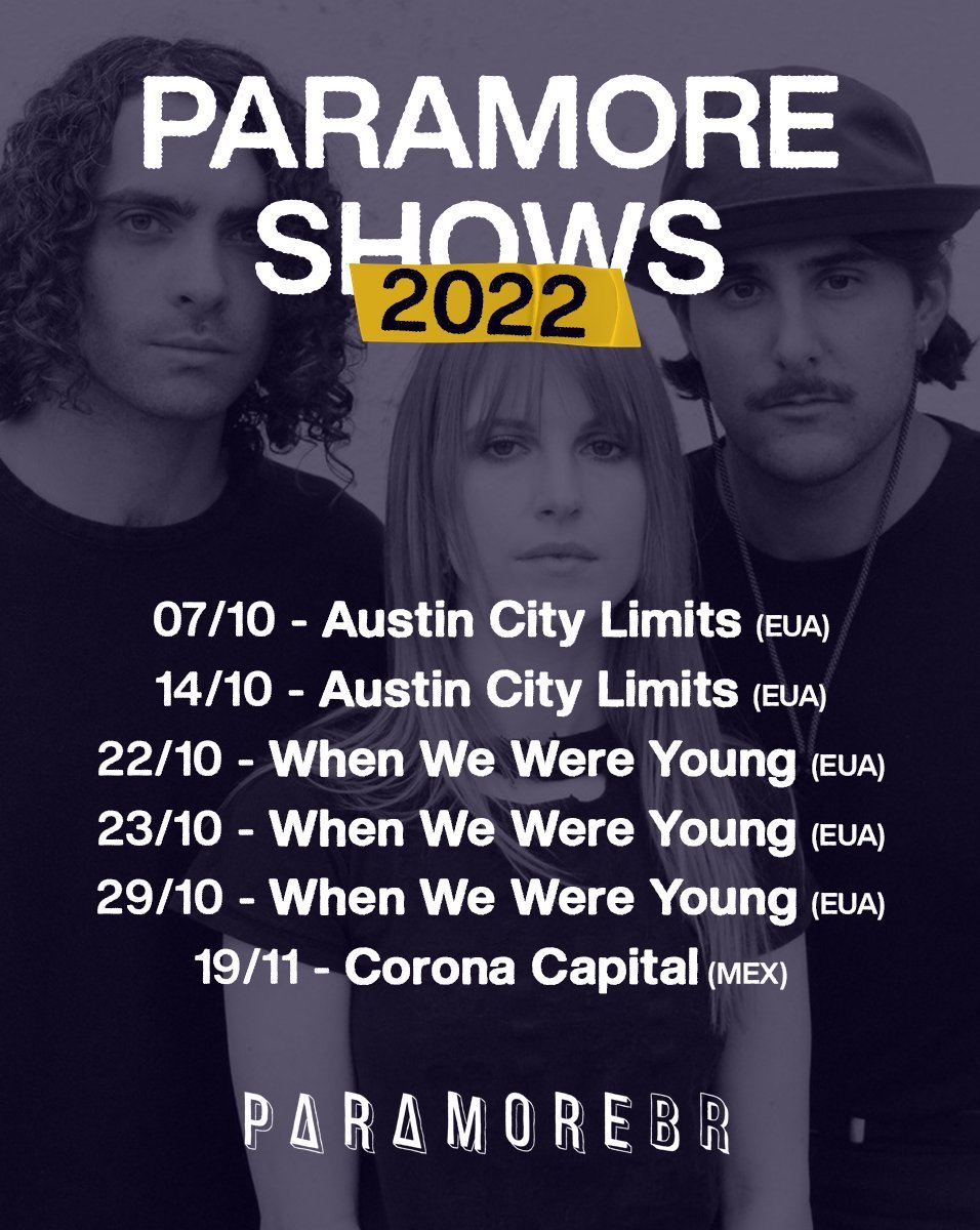 Paramore_Mex's tweet photo. .@Paramore tiene hasta el momento solamente 6 shows programados durante 2022, todos siendo festivales. Y México 🇲🇽 es el único país fuera de USA que ahora podrá ver su regreso a los escenarios. 

edit @paramorebr https://t.co/NUzPAvysOg