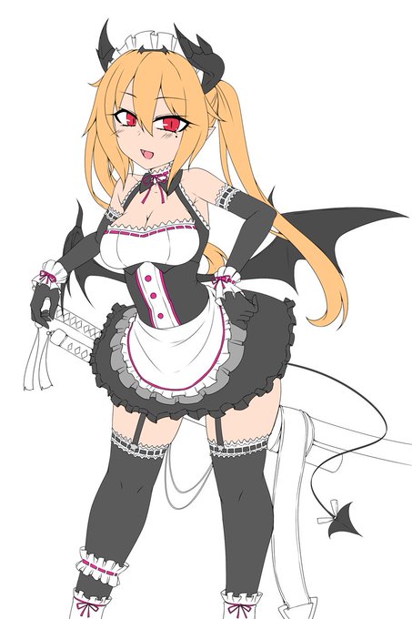 かつての自キャラ最終形態を描いて途中で投げ出してたやつ再掲 