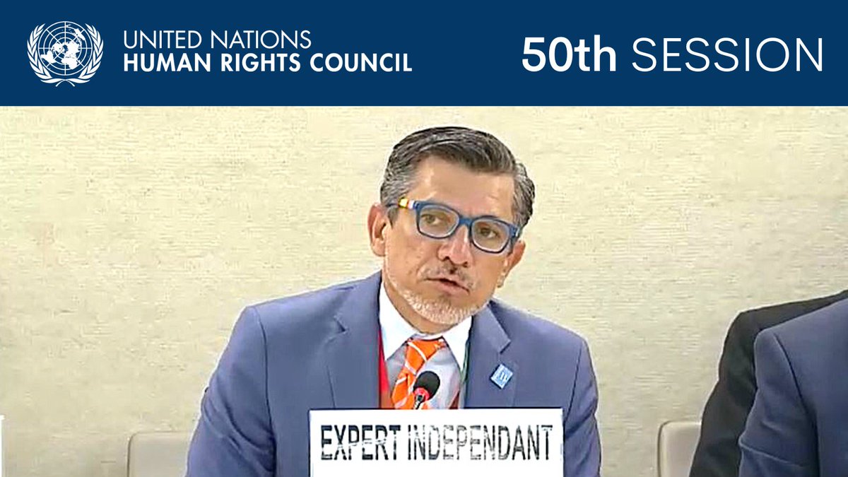 UN_HRC's tweet photo. At #HRC50, @victor_madrigal told the Human Rights Council that, around the world, lesbian, gay &amp; bisexual, trans &amp; gender-diverse, and intersex people face "discriminatory and violent barriers" to the right to physical + mental health.

REPORT ▶ https://t.co/bNUW6YugHR
#LGBTI https://t.co/LVSeC7wfto