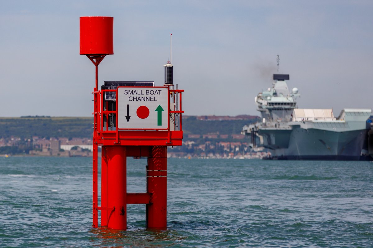 Ballast Pile - The crossing point in Portsmouth Harbour to the Town Camber &amp; Gunwharf Quays Marina. Pictured 16/06/22