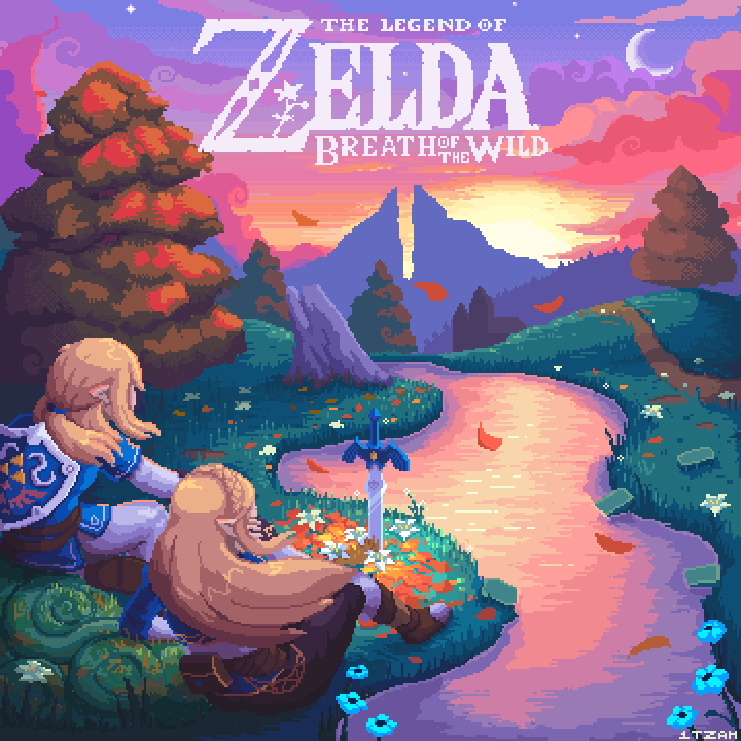 1TZAH's tweet photo. Zelda BotW. I Can't wait to animate this, I will Also create an animated wallpaper version.  :P
#pixelart #zelda #dotpict #nintendo https://t.co/Vla2Lp2GSy