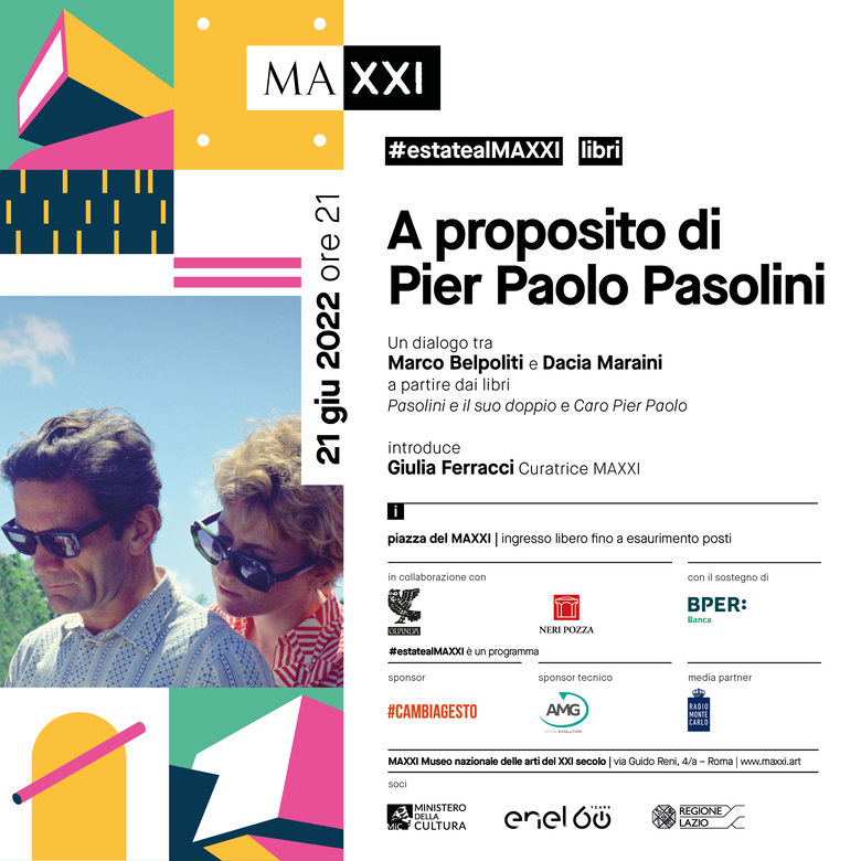 📌 Martedì 21 giugno alle 21.00 Dacia Maraini, in dialogo con Marco Belpoliti, presente 'Caro Pier Paolo' al MAXXI - Museo nazionale delle arti del XXI secolo. 

#estatealMAXXI #NeriPozza #libri