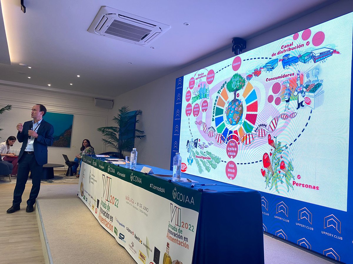 fTROPS's tweet photo. Nuestro CEO @EnriqueColilles ha participado hoy en las VII Jornadas de Innovación en Alimentación organizadas por @iagronomos, ¡ha sido un placer compartir experiencias con los participantes y asistentes! #7JornadasIA https://t.co/w3UQ78GT4U