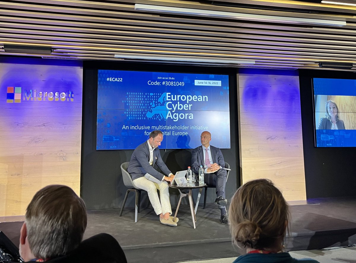 agarcod's tweet photo. Last panel of this year’s European Cyber Agora and it is about transatlantic relations. NATO, cyber diplomacy and partnerships. Lots of food for thought and new ideas.
#ECA22 https://t.co/vn6Du7mN0a