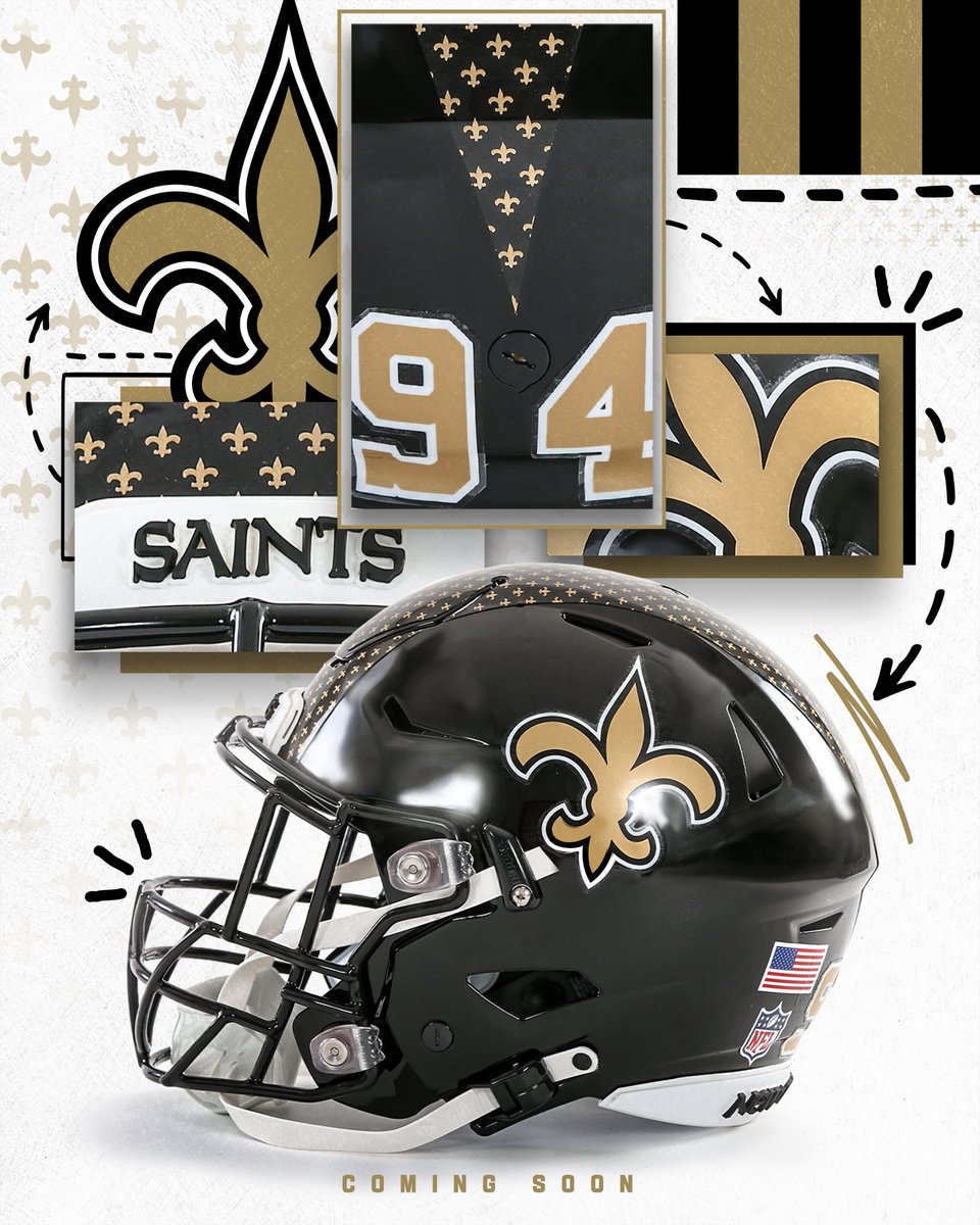 New Helmet Drop…. 🔥 The Saints will wear a black helmet for a game(s) this season. The specific game(s) are yet to be confirmed 👀