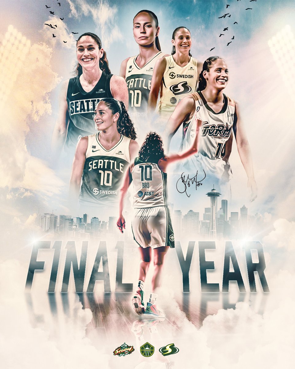 Sue Bird is Storm basketball. 

Every moment, every memory has one constant. No. 10.

It’s time for the final chapter.

#TheFinalYear x #TakeCover