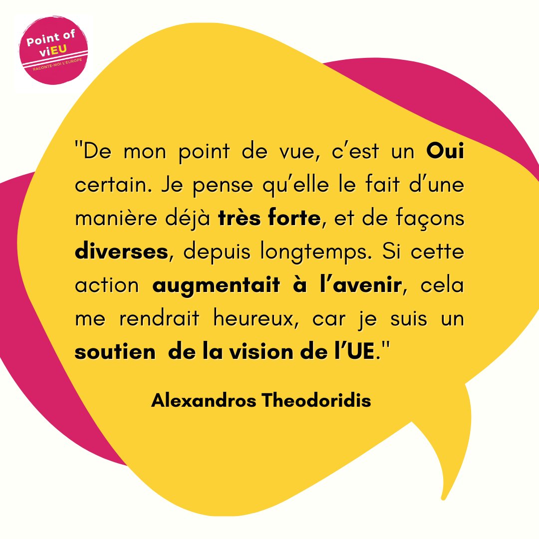 🇪🇺 Le rôle de l’UE dans la lutte contre les inégalités 

❓L’UE peut-elle jouer le rôle de défenseur des droits sociaux en Europe ? Alexandros Theodoridis nous livre son Point of viEU !

👉 Retrouvez la deuxième vidéo de PointofviEU 2 sur notre site : eurocite.eu/.../point-of-v…