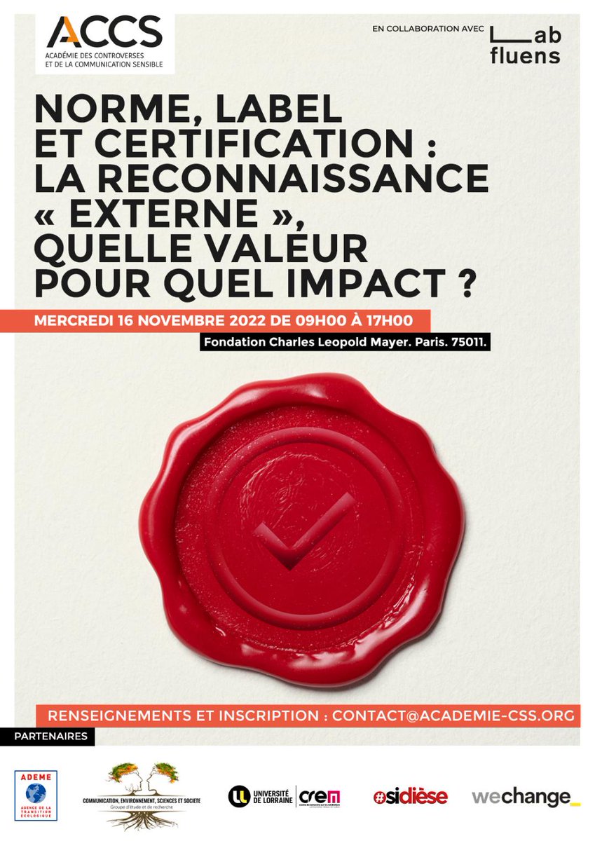 Ca y'est. Notre appel à contributions pour le séminaire annuel est clôturé. De nombreuses propositions que notre Conseil Scientifique va maintenant examiner.
📌RV le 16 novembre pour des débats qui s'annoncent passionnants.