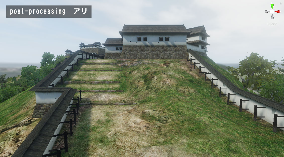 vr_murakamijo's tweet photo. 【本日の改良②】URPでのポストプロセスのかけ方がようやく理解できた。大気の奥行き感がそれなりに出たぞ。 https://t.co/NGIXlrxS87