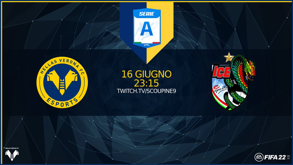 🏆🇮🇹 CAMPIONATO <a href="/VPLItaly/">VPL Italy 🇮🇹</a> eSerie A  2021-2022🇮🇹🏆
Match che vale una stagione. Che deciderà chi sarà campione d'Italia. Non mancate questa sera vi aspettiamo numerosi sul nostro canale
Twitch🔴: Twitch.tv/Scoupine9
🆚 <a href="/IceProClub/">IceSport</a>
🔵#TIfiAMOHELLAS🟡