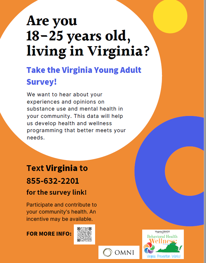 Are you between 18 and 25? Sharing your thoughts and experiences will help us better understand our community and guide the work that is being done . #pagecountyva, #warrencountya, #clarkecountyva, #shenandoahcountyva, #frederickcountyva, #winchesterva, #shenandoahvalley