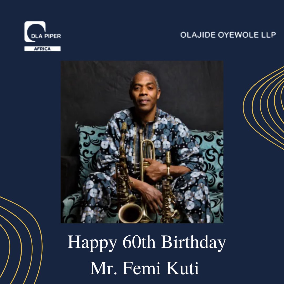 Happy 60th birthday Femi Kuti. We wish you many happy returns of the day, long life and prosperity. 