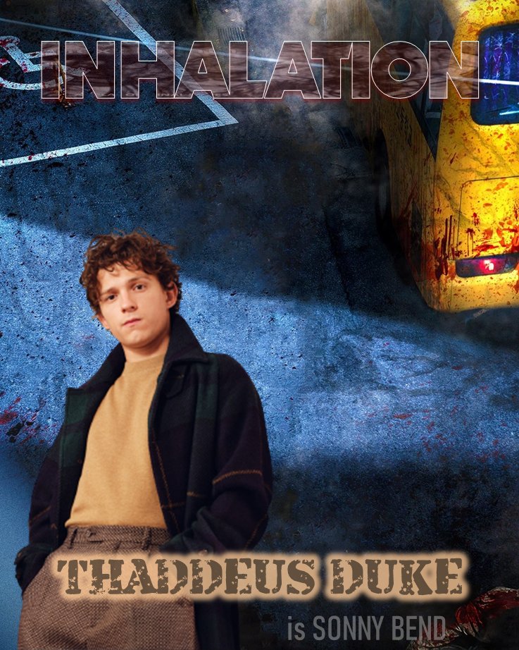 Sonny Bend is a popular high school teacher. When the black smoke rolls into town, he is the first to open the school for those seeking shelter, to the dismay of his father, the principal. Thaddues Duke is Sonny Bend in Inhalation.