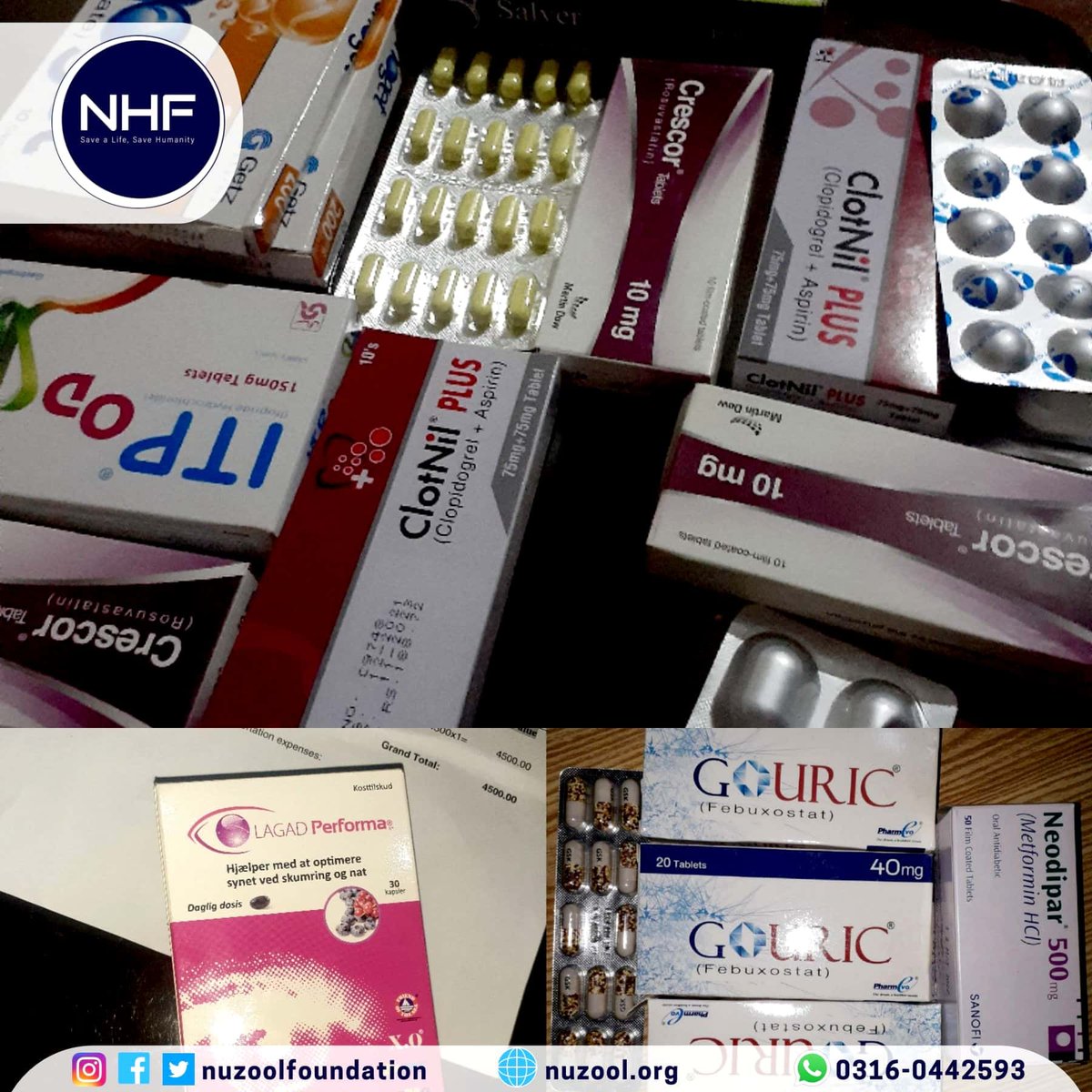 nuzool_fdn's tweet photo. Alhamdulillah with your support, NHF has provided monthly medications to five more needy patients in June.

Send your donations to NHF and support us in protecting lives and serving humanity.
#HealthcareForAll #donateforacause #nuzoolhealthcarefoundation https://t.co/ZGRFIvoePq
