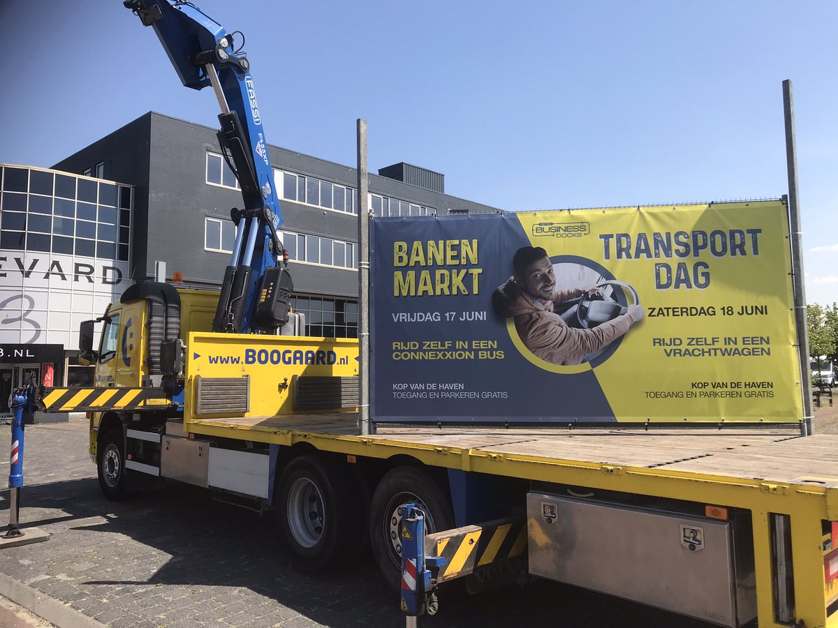 Mooi weekend voor de boeg! Vrijdag 17 juni banenmarkt en vanaf 1600 uur borrel voor leden <a href="/OVIJmond/">OV IJmond</a>  Zaterdag 18 juni Transportdag  <a href="/gem_Beverwijk/">Gemeente Beverwijk</a>. De eerste contouren bij de haven aan de parallelweg zijn al te zien.  Zin in. Komen jullie ook?