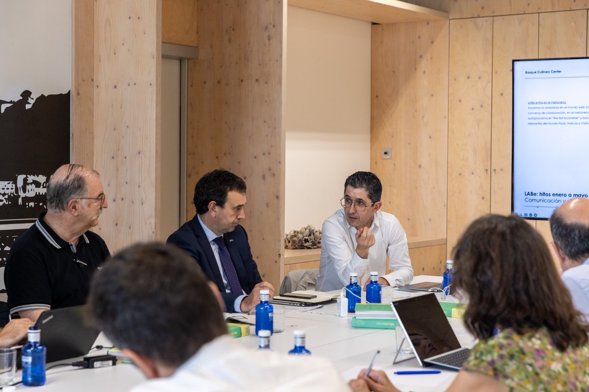 bculinary's tweet image. Hoy ha tenido lugar la reunión del #Patronato de BCC. Un encuentro donde se ha repasado la evolución del proyecto #BasqueCulinaryCenter que continua en la senda del “más y mejor”, en una nueva etapa de afianzamiento y orientación a la excelencia.