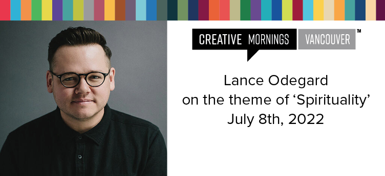 JOIN US for our July 8th event w/ poet <a href="/LanceOdegard/">Lance Odegard</a> , speaking on the theme of spirituality. <a href="/Vancouver_CM/">CreativeMornings/Vancouver</a> 

REGISTER (free):
👥 Join us in-person <a href="/SFU_W/">SFU Woodward's</a> : creativemornings.com/talks/lance-od……

💻 Join us ONLINE: creativemornings.com/talks/lance-od…