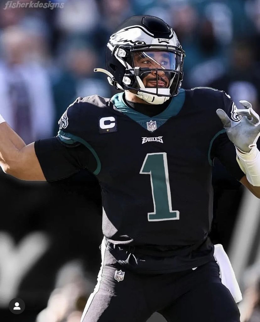 Dubs on X: The Eagles all black uniforms are going to hit