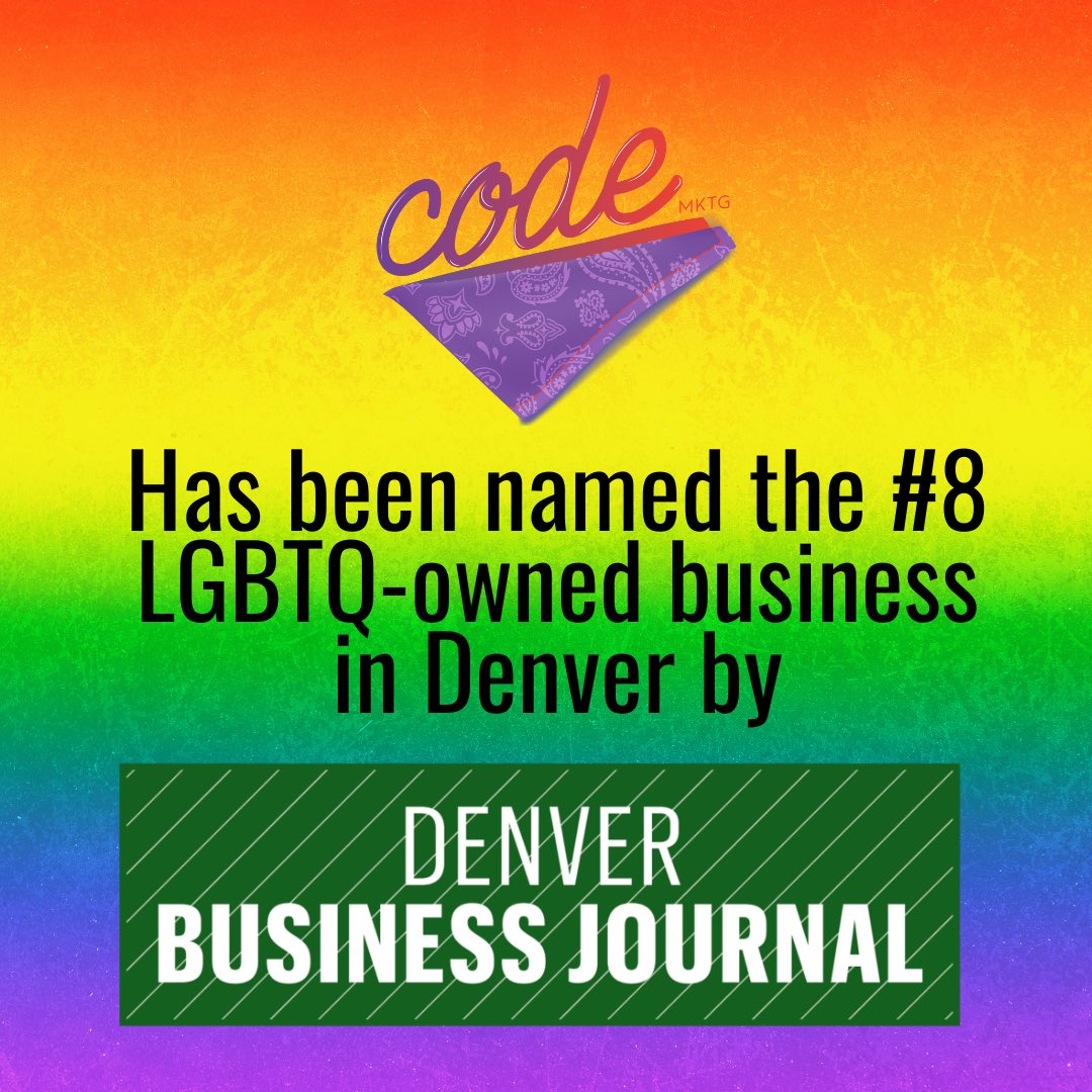 CODE_mktg's tweet image. Two years running. 🌈 Proud and honored. 🫶🏻